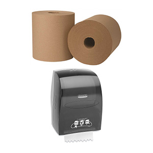 Paper Towels from Renown + Dispenser